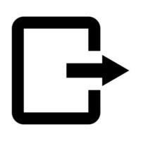 Logout Vector Glyph Icon For Personal And Commercial Use.