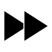Forward Vector Glyph Icon For Personal And Commercial Use.