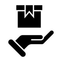 Parcel Vector Glyph Icon For Personal And Commercial Use.