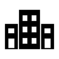 Office Building Vector Glyph Icon For Personal And Commercial Use.