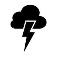 tormenta vector glifo icono para personal y comercial usar.