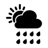 Rainy Day Vector Glyph Icon For Personal And Commercial Use.