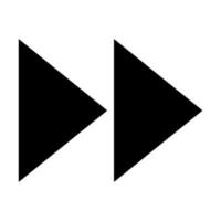 Fast Forward Vector Glyph Icon Design