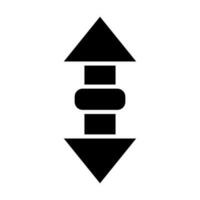 Up Down Vector Glyph Icon Design