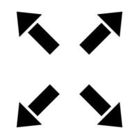Maximize Vector Glyph Icon Design