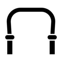Jumping Rope Vector Glyph Icon Design