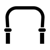 Jumping Rope Vector Glyph Icon Design