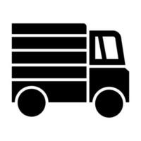 Toy Truck Vector Glyph Icon Design
