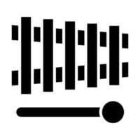 Xylophone Vector Glyph Icon Design