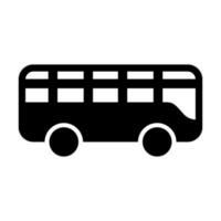 Toy Bus Vector Glyph Icon Design