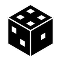 Dice Vector Glyph Icon Design