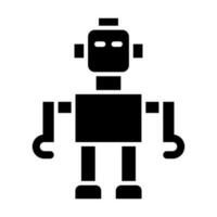 Robot Vector Glyph Icon Design