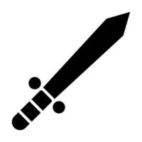 Toy Sword Vector Glyph Icon Design