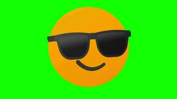 emoji reação, emoji verde tela,, legal emoji, cara emoji, atitude emoji video
