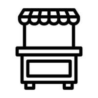 Booth Vector Thick Line Icon For Personal And Commercial Use.