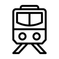 Train Vector Thick Line Icon For Personal And Commercial Use.