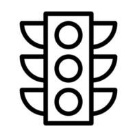 Traffic Light Vector Thick Line Icon For Personal And Commercial Use.