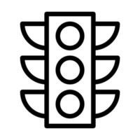 Traffic Light Vector Thick Line Icon For Personal And Commercial Use.