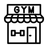 Gym Vector Thick Line Icon For Personal And Commercial Use.