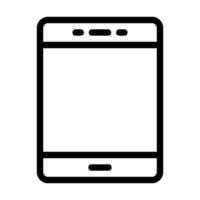 Tablet Vector Thick Line Icon For Personal And Commercial Use.