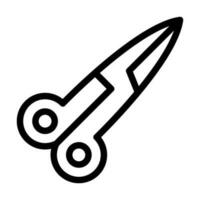 Scissor Vector Thick Line Icon For Personal And Commercial Use.