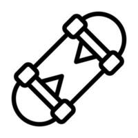 Skateboard Vector Thick Line Icon For Personal And Commercial Use.