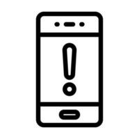 Alert Vector Thick Line Icon For Personal And Commercial Use.