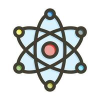 Nucleus Thick Line Filled Colors For Personal And Commercial Use. vector