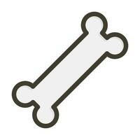 Bone Thick Line Filled Colors For Personal And Commercial Use. vector