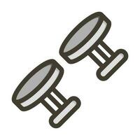 Cuff Links Thick Line Filled Colors For Personal And Commercial Use. vector