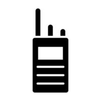 Walkie Talkie Vector Glyph Icon For Personal And Commercial Use.