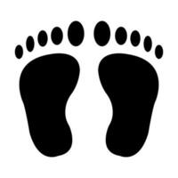 Footprint Vector Glyph Icon For Personal And Commercial Use.