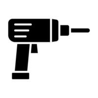 Hammer Drill Vector Glyph Icon For Personal And Commercial Use.