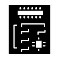 Motherboard Vector Glyph Icon For Personal And Commercial Use.