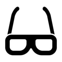 3d Glasses Vector Glyph Icon For Personal And Commercial Use.