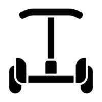 Segway Vector Glyph Icon For Personal And Commercial Use.