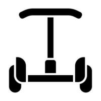 Segway Vector Glyph Icon For Personal And Commercial Use.