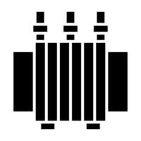 Power Transformer Vector Glyph Icon For Personal And Commercial Use.