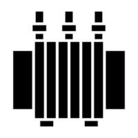 Power Transformer Vector Glyph Icon For Personal And Commercial Use.