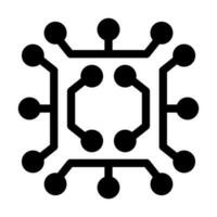 Circuit Vector Glyph Icon For Personal And Commercial Use.