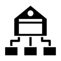 Distribution Center Vector Glyph Icon For Personal And Commercial Use.