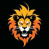 Lion Mascot Logo for Esport. Lion T-shirt Design. Lion Logo. Lion Sticker vector