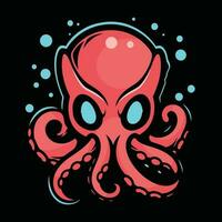 Octopus Mascot Logo for Esport. Octopus T-shirt Design. Octopus Logo. Octopus Sticker vector