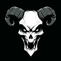 cráneo mascota logo para deporte cráneo camiseta diseño. cráneo logo. cráneo pegatina vector