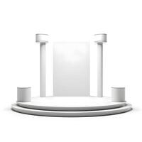 3d background product display podium scene. stand to show product product. photo