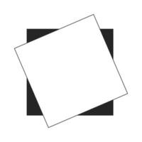 Sticky notes flat monochrome isolated vector object. Office supplies for taking notes. Editable black and white line art drawing. Simple outline spot illustration for web graphic design