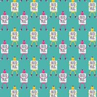 cute cat vector pattern for tee print and background wallpaper