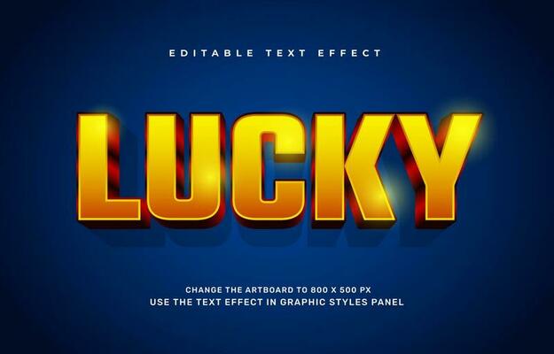 Lucky text effect