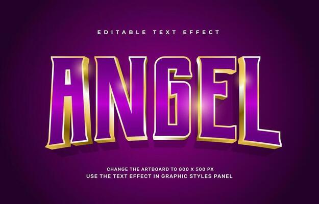 Angel text effect