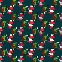 cute dinosaur vector pattern for tee print and background wallpaper